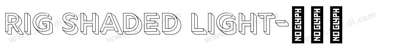 Rig Shaded Light字体转换